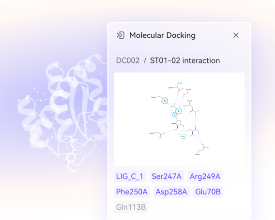 3D simulation and molecular docking